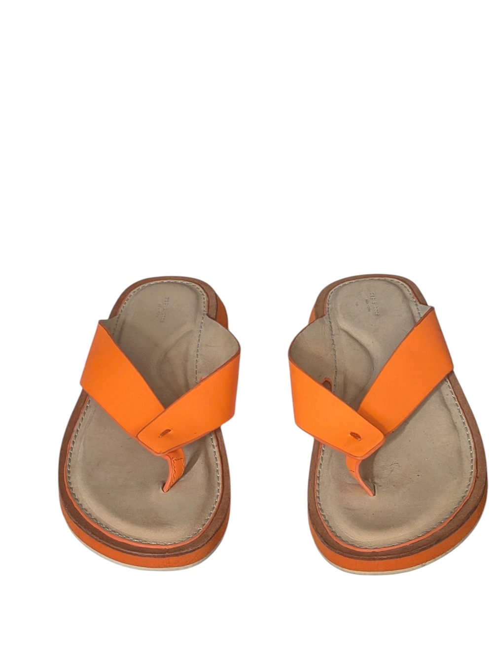 Rag & Bone Orange Leather Thong Sandals